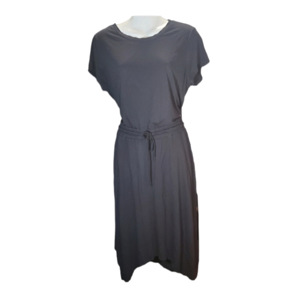 SIMPLY VERA  black minimslist stretch dress L
